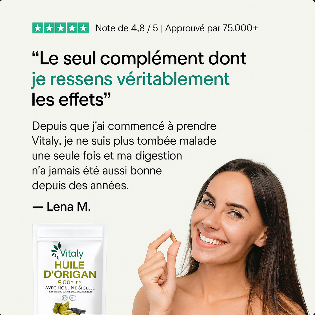 Vitaly – Gélules d’Huile d’Origan & Nigelle