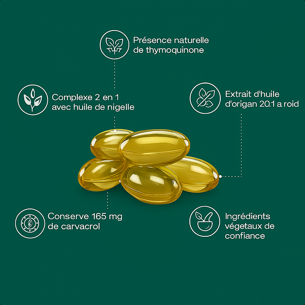 Vitaly – Gélules d’Huile d’Origan & Nigelle